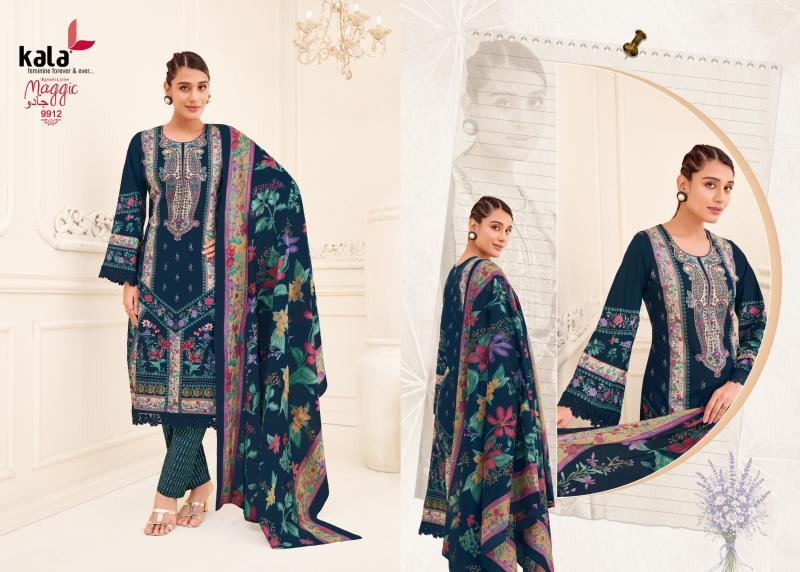 Kala maggic vol 25 wholesale dress material suppliers in ahmedabad